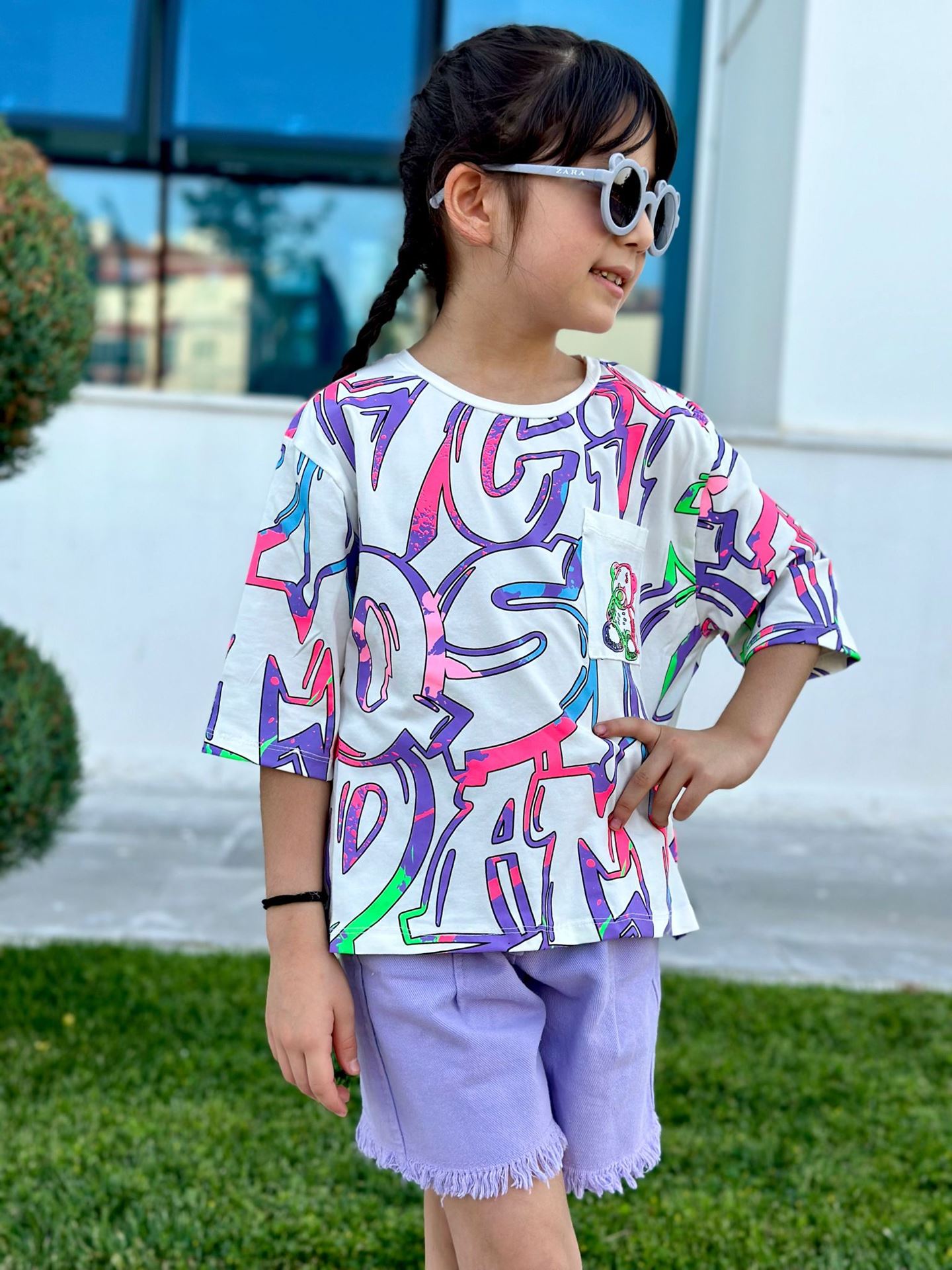 Miniğimin Cicileri Harf Baskılı Çocuk Tşört