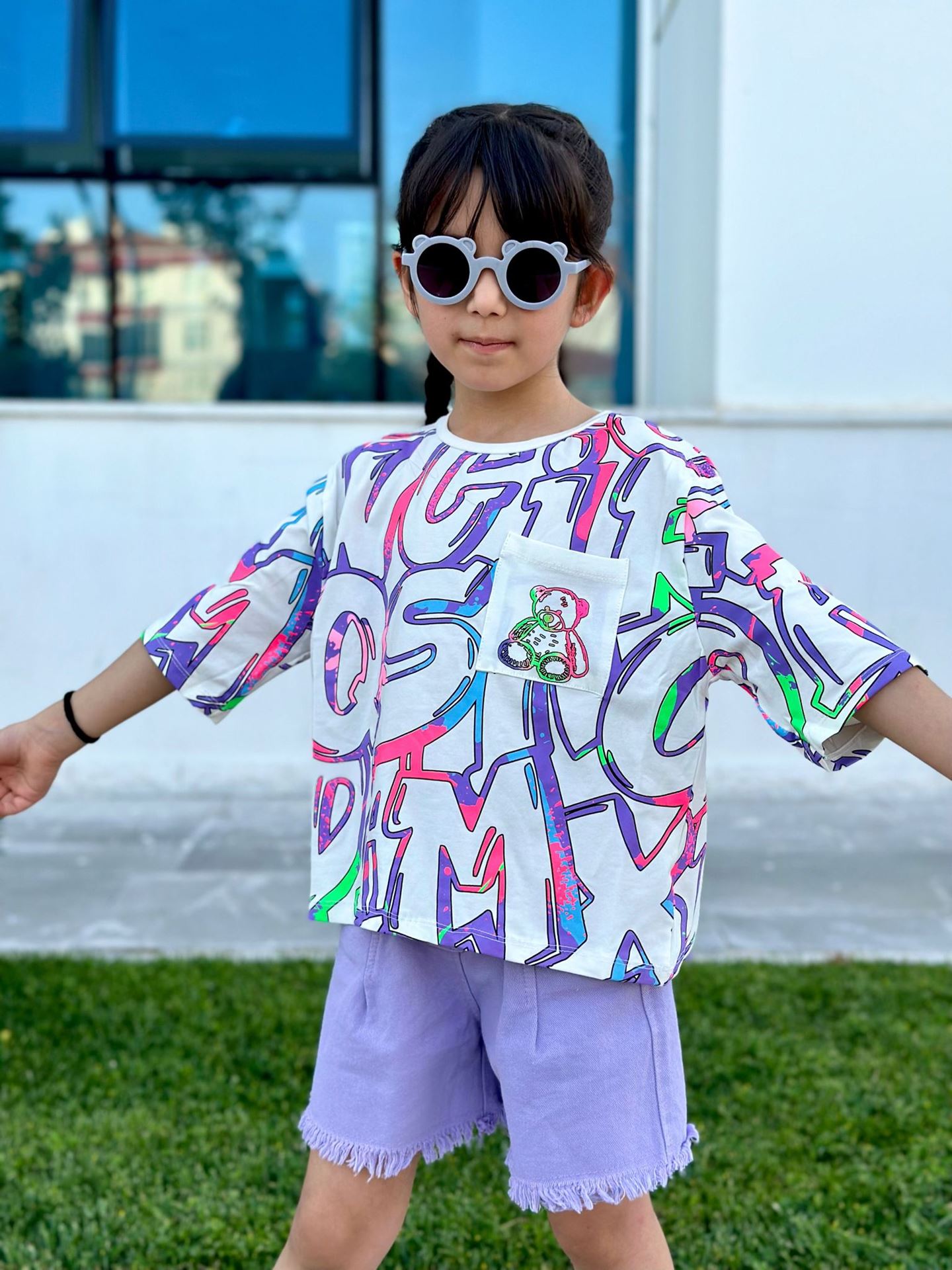 Miniğimin Cicileri Harf Baskılı Çocuk Tşört