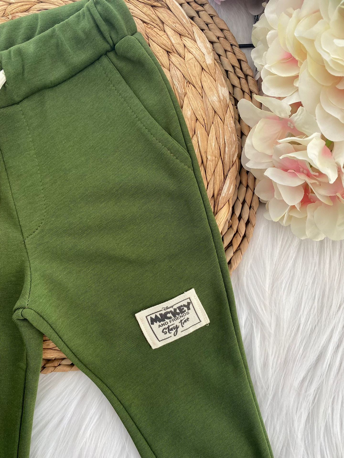 Minigimin Cicileri Basic Jogging Mcky Fit Pantolon - Haki