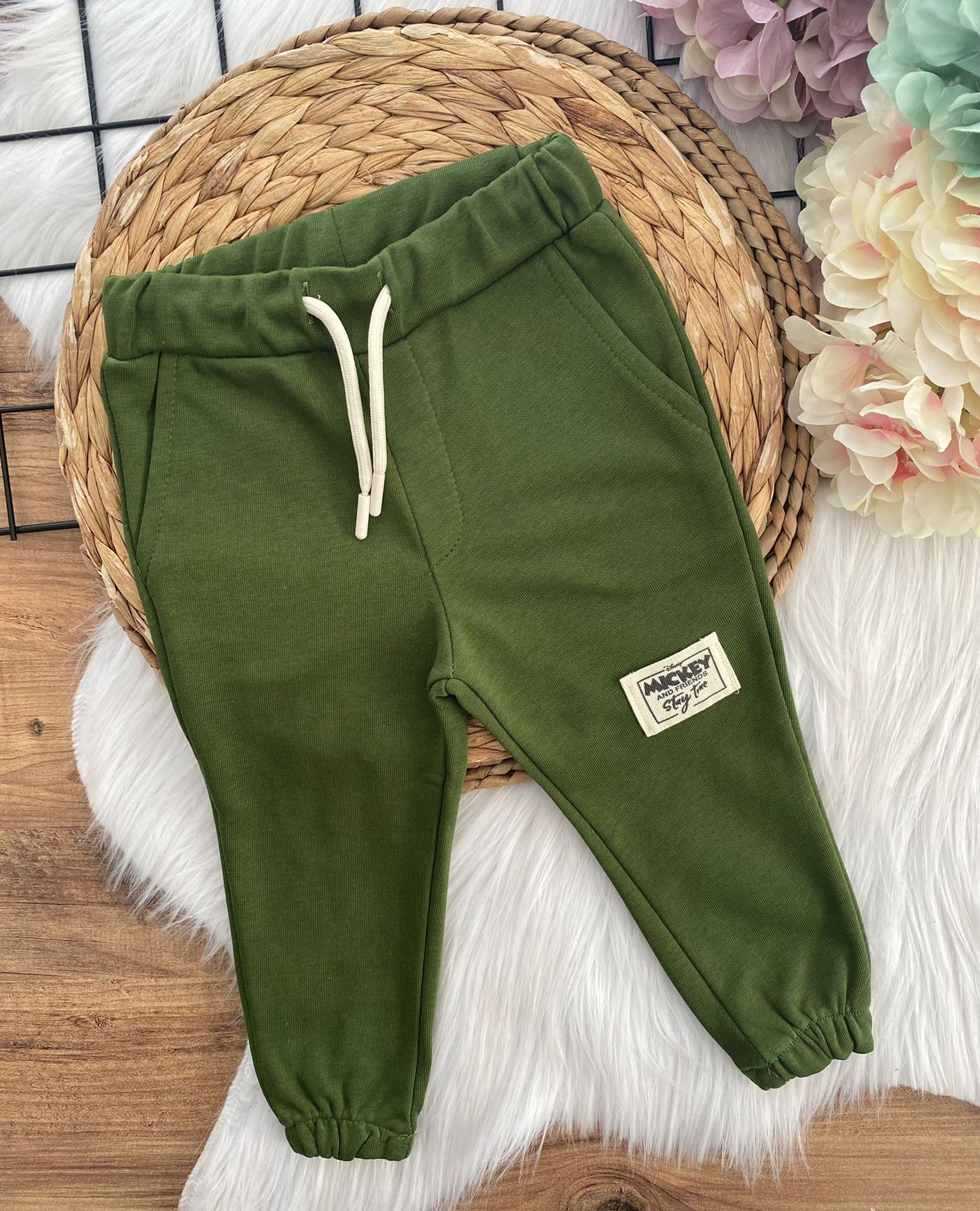 Minigimin Cicileri Basic Jogging Mcky Fit Pantolon - Haki