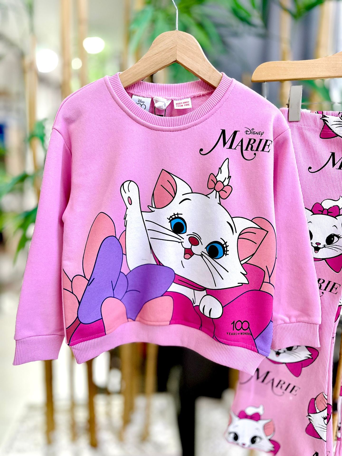 Miniğimin Cicileri Sevimli Kedicik  Marie  Alt Üst Takım - Pembe