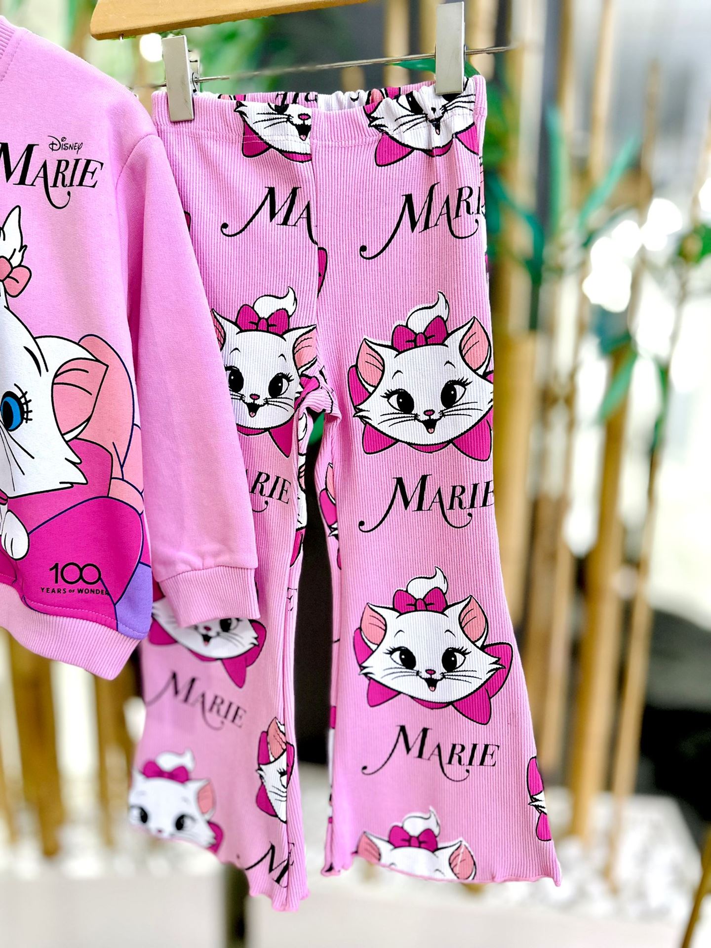 Miniğimin Cicileri Sevimli Kedicik  Marie  Alt Üst Takım - Pembe