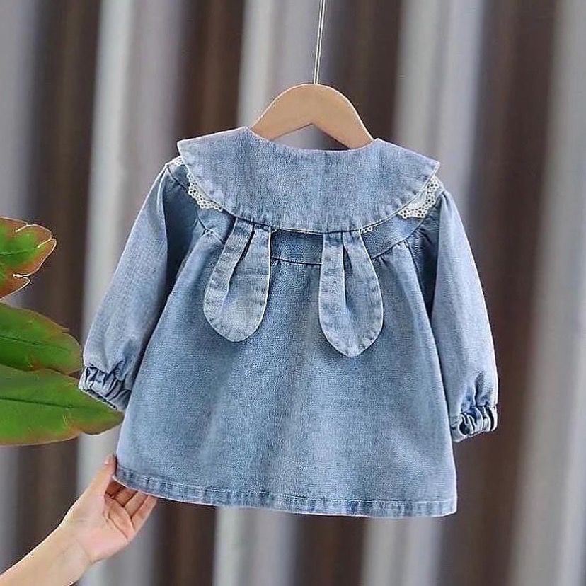 Minigimin Cicileri Tül Detaylı İşlemeli JEAN Ceket