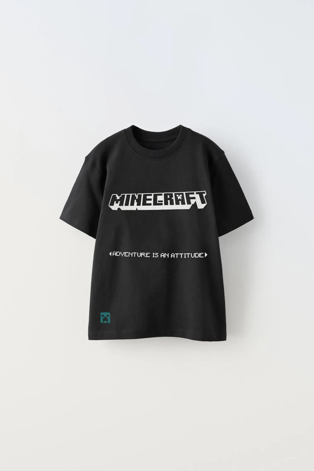 Miniğimin Cicileri Mncraft Erkek Çocuk T-Şört - Siyah