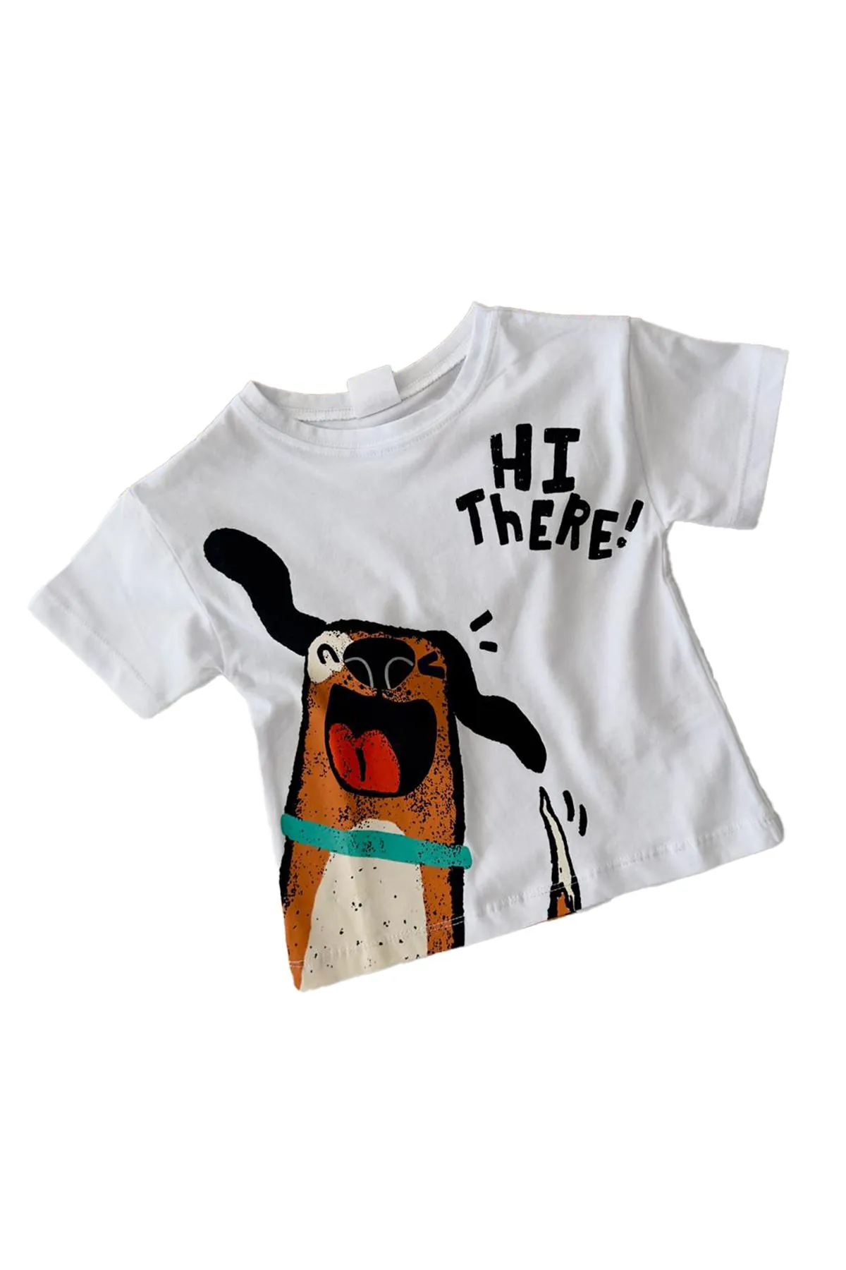 Miniğimin Cicileri Bye Friends Köpek Baskılı Unisex Tşört - Beyaz