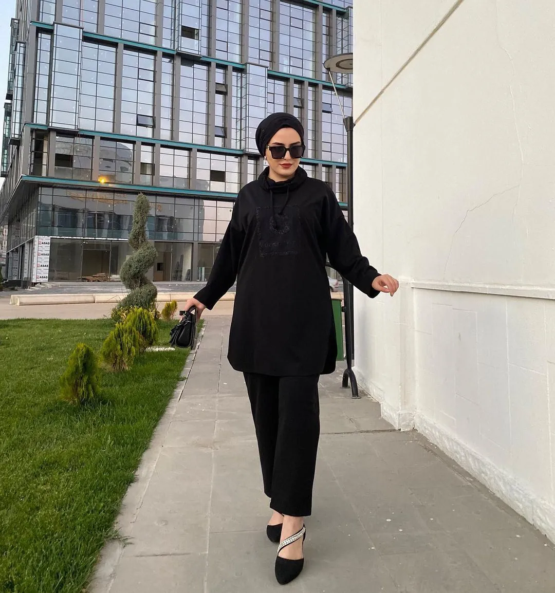 Moda Emira Garara Way 2 li Kadın Takım - Siyah