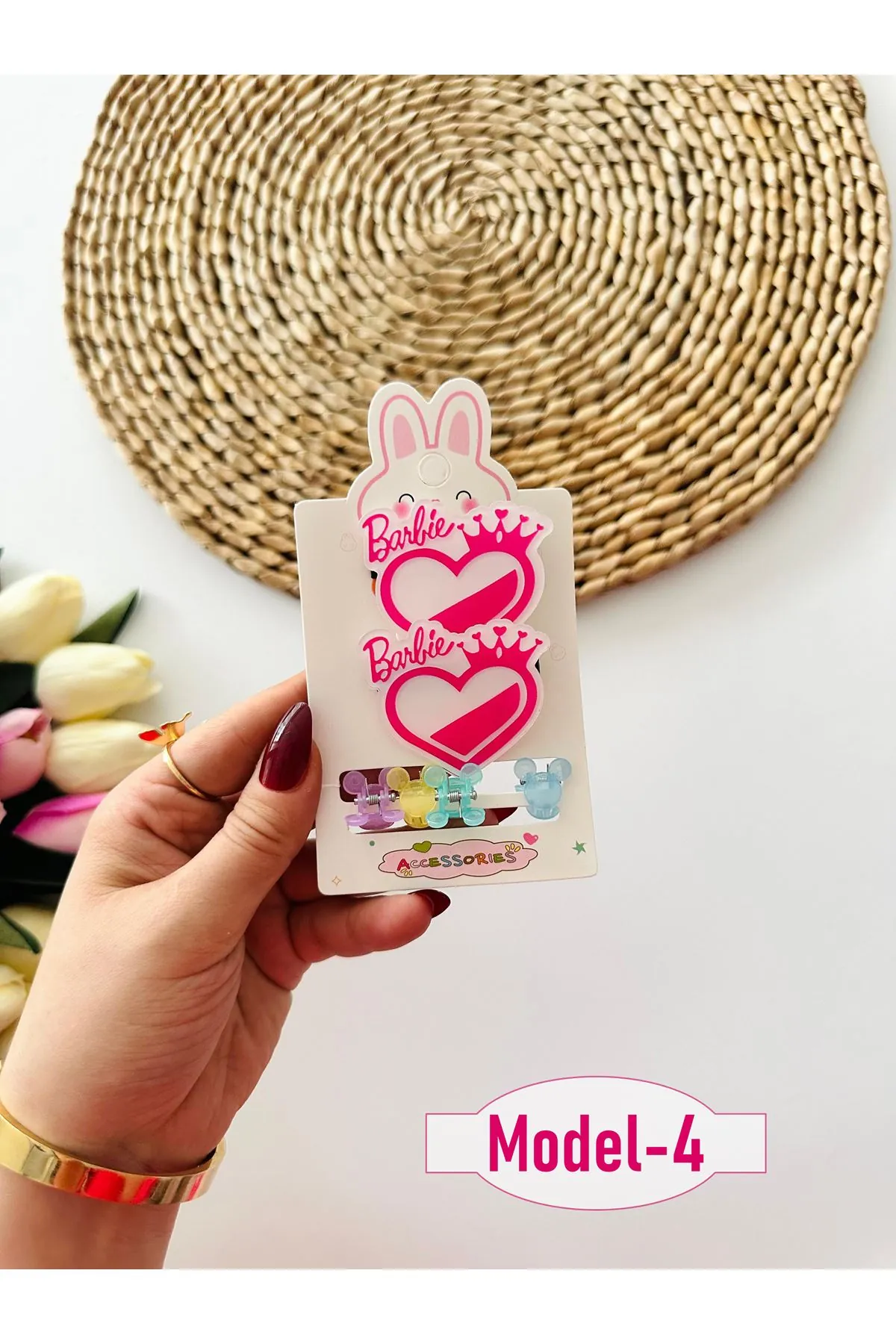 Miniğimin Cicileri Barbie  Klips ve  Mandal Set Toka