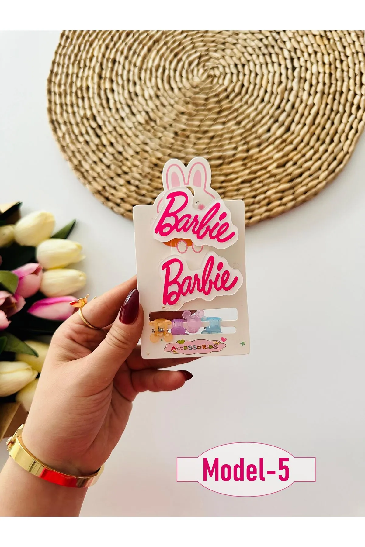 Miniğimin Cicileri Barbie  Klips ve  Mandal Set Toka