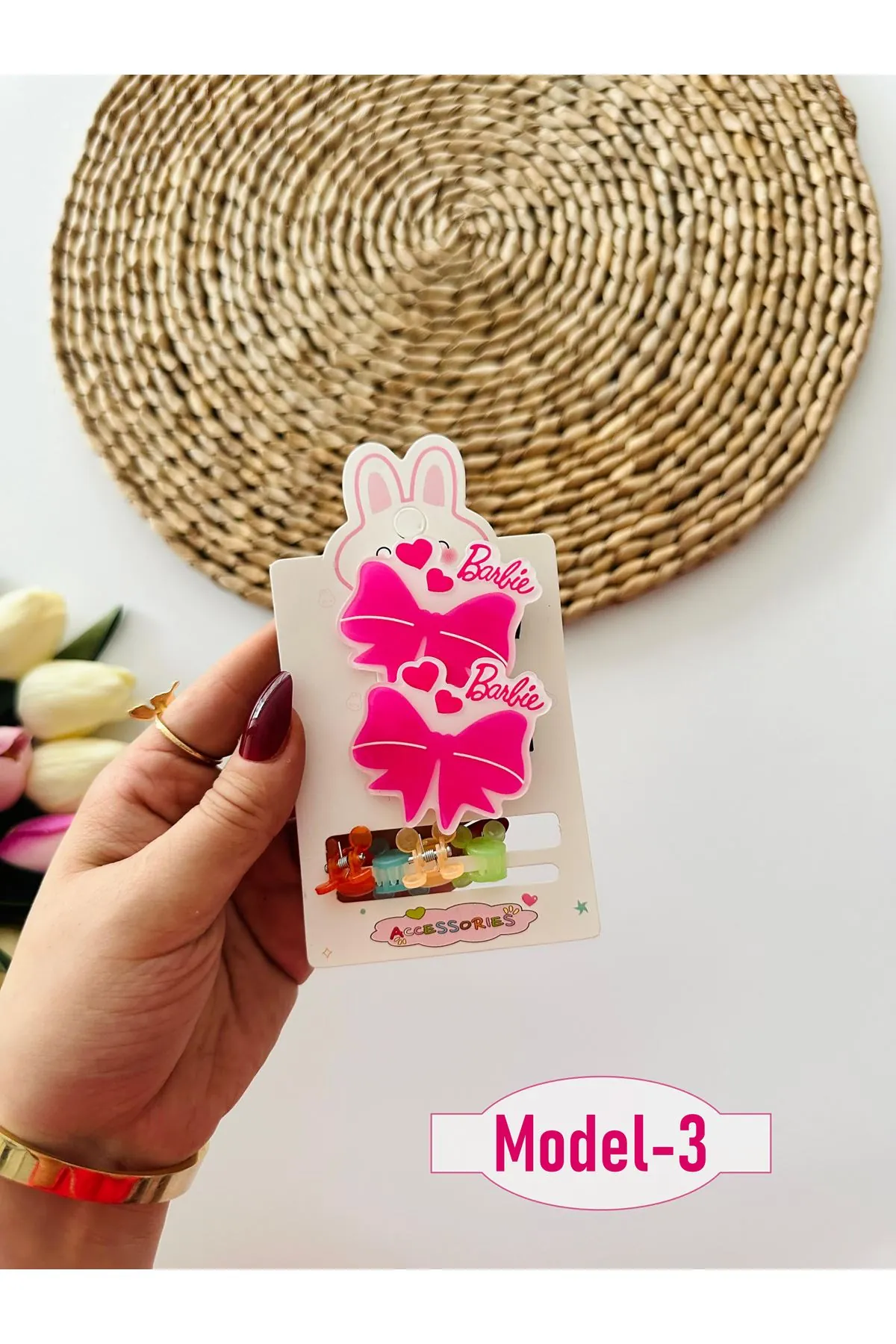 Miniğimin Cicileri Barbie  Klips ve  Mandal Set Toka