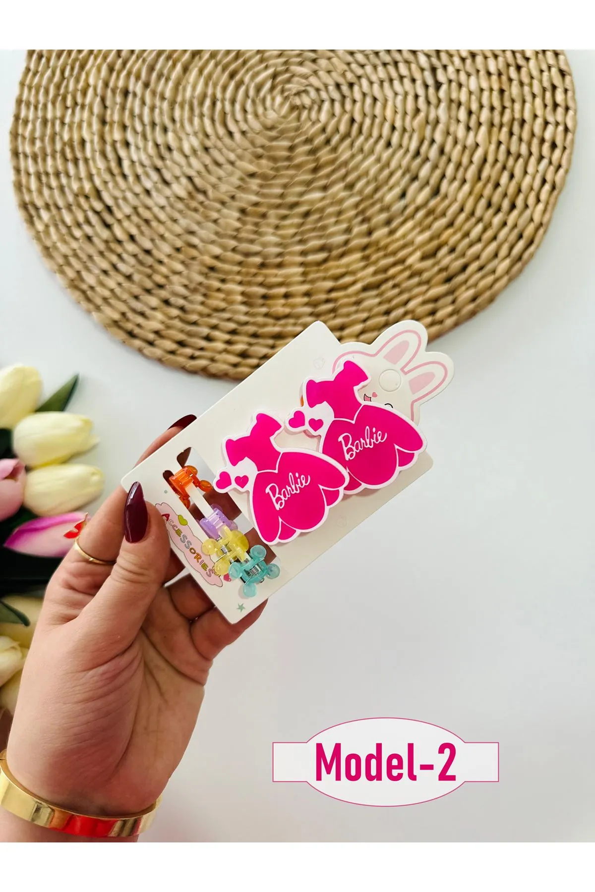 Miniğimin Cicileri Barbie  Klips ve  Mandal Set Toka