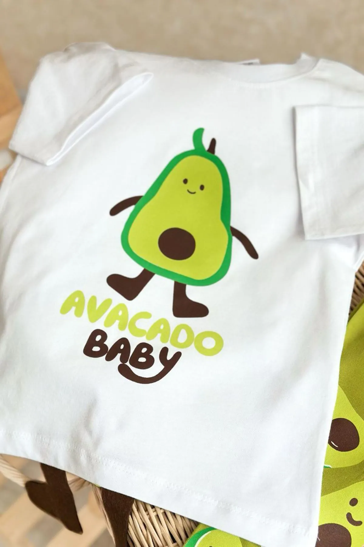 Miniğimin Cicileri Avakodo Baby Kız Çocuk Pamuklu Taytlı Takım - Yeşil