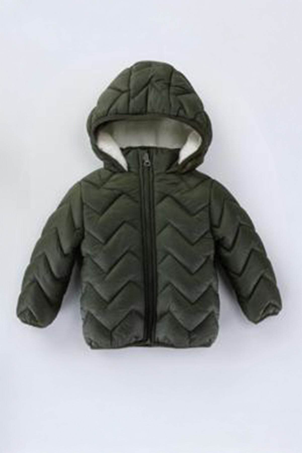 Miniğimin Cicileri ( 1 - 10 Yaş ) Kapitone İçi Welsoft Kaban Çocuk - Haki