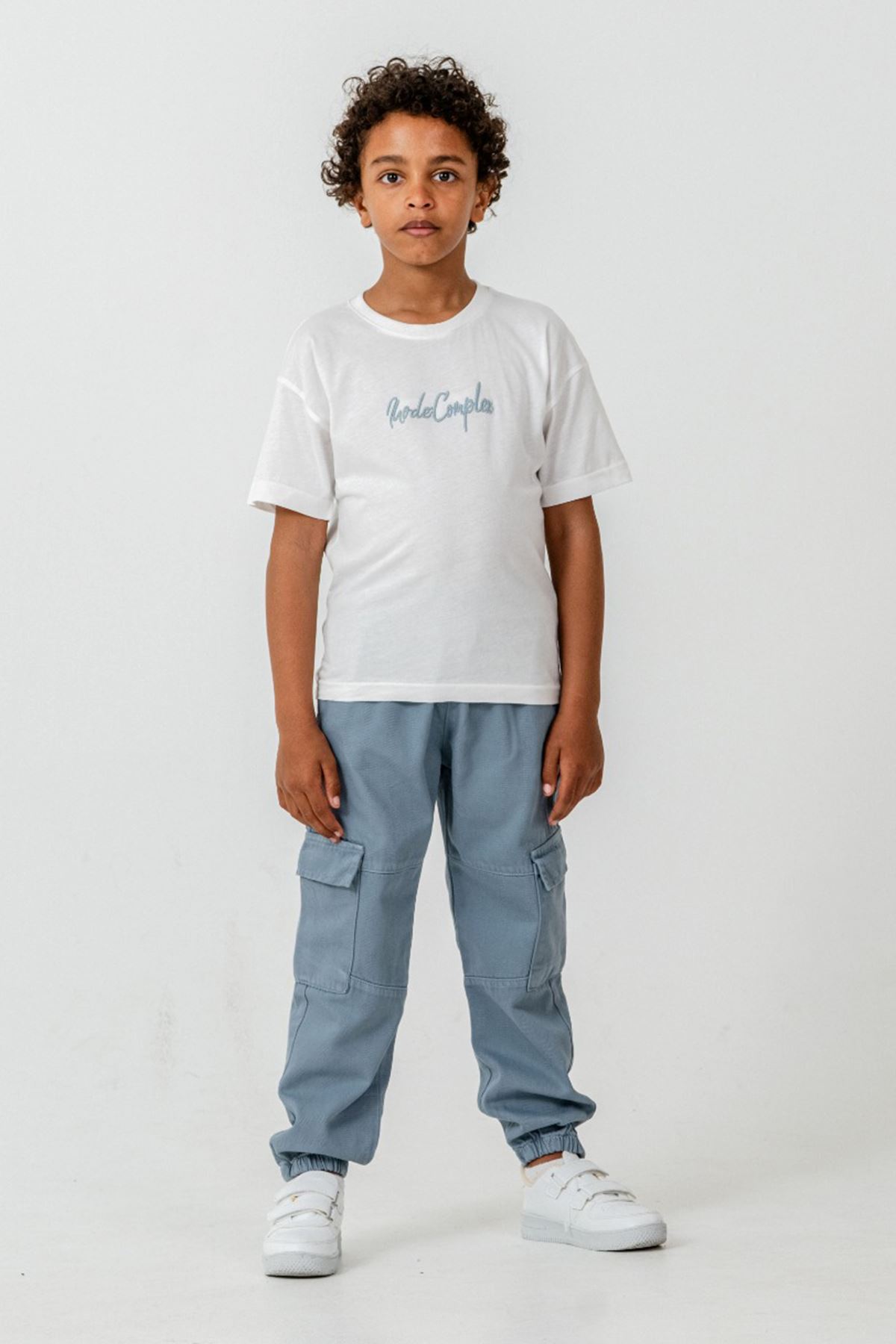 Miniğimin Cicileri Complex İşleme Detaylı Spor Dokuma 3 lü Erkek Çocuk Takım - Mavi