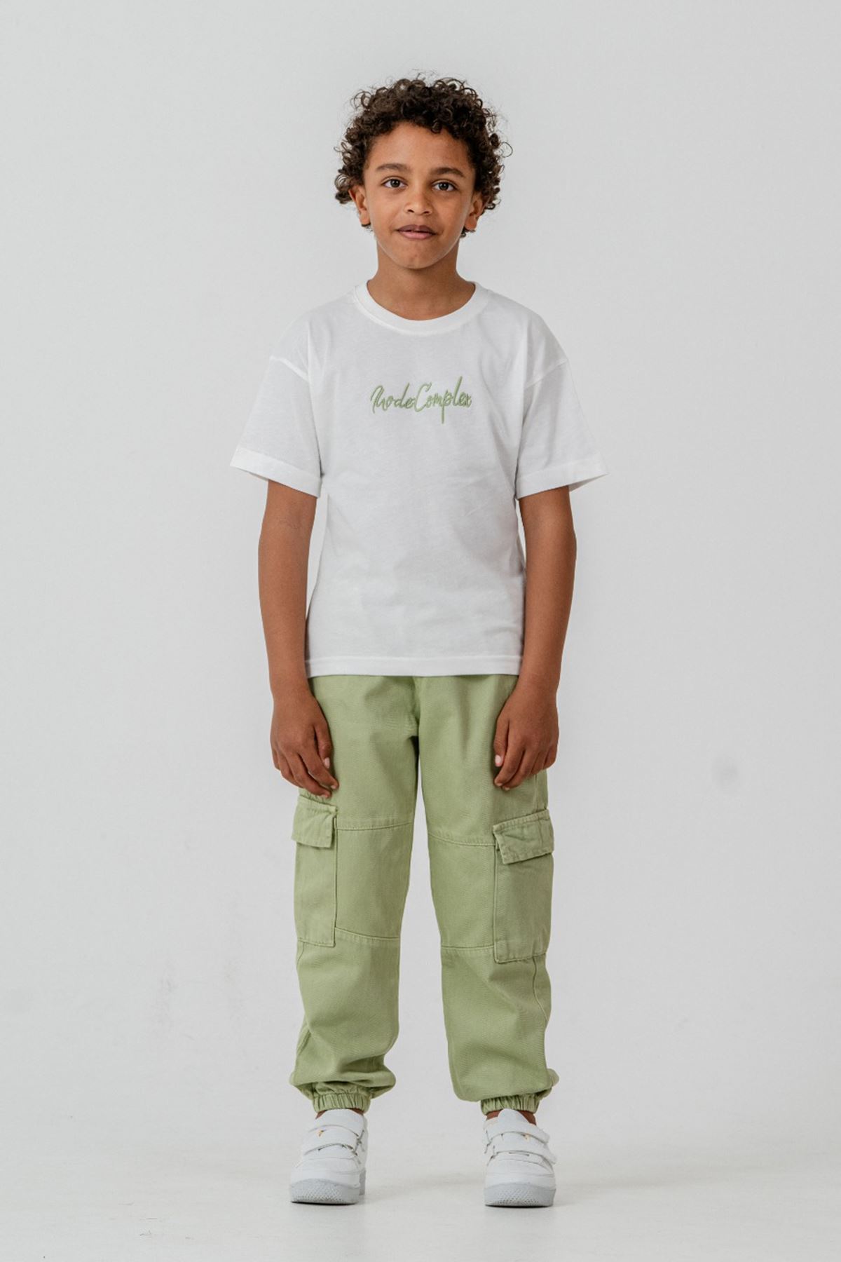 Miniğimin Cicileri Complex İşleme Detaylı Spor Dokuma 3 lü Erkek Çocuk Takım - Yeşil