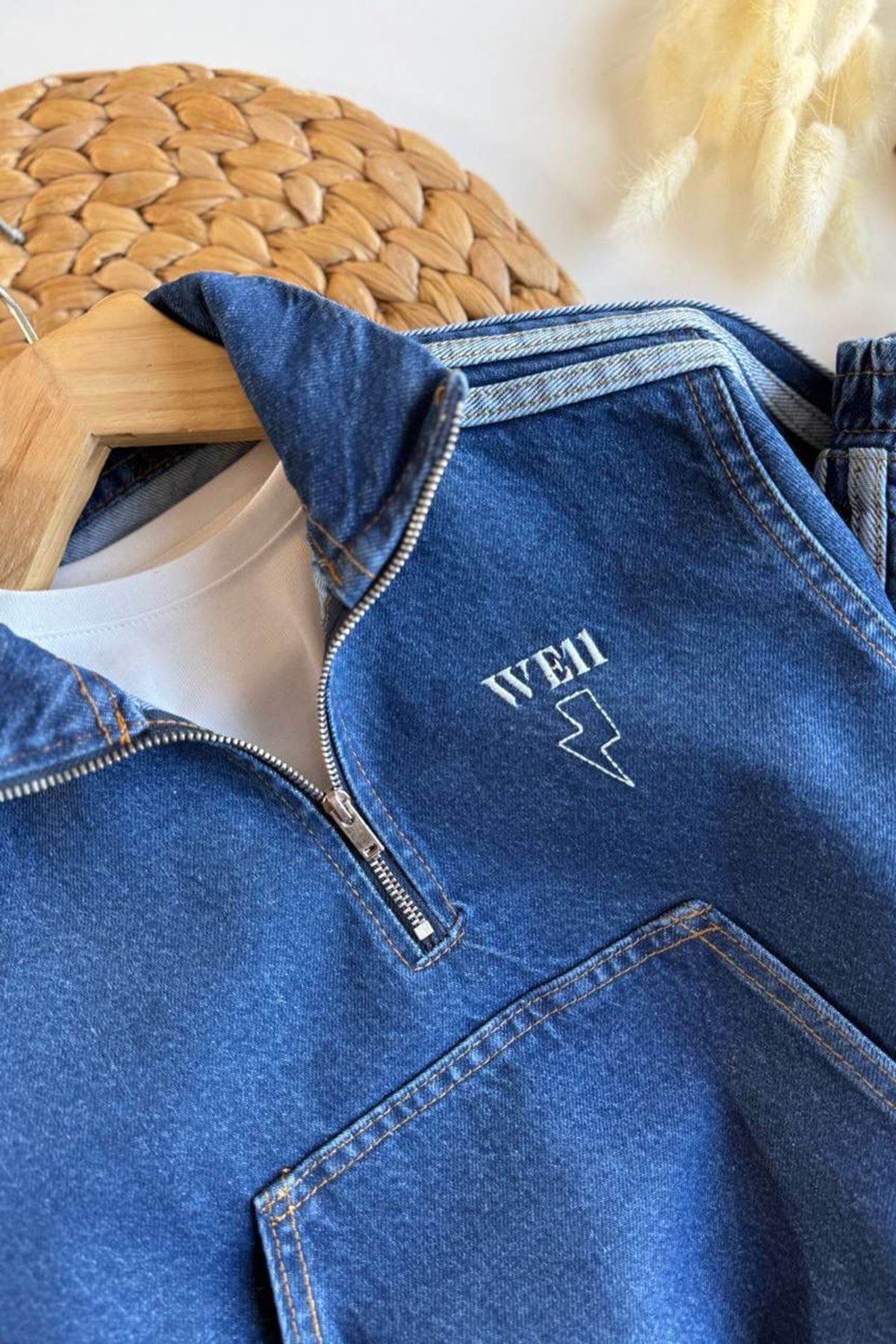 Miniğimin Cicileri We11 Baskılı Spor Kot Erkek Çocuk Takım - Mavi