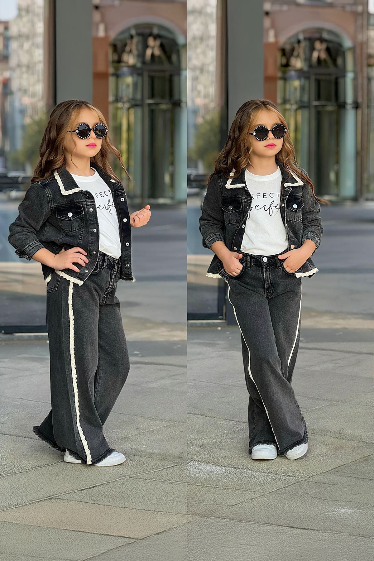 Miniğimin Cicileri Fistolı Perfectly Kot 3 Lü Takım - Siyah