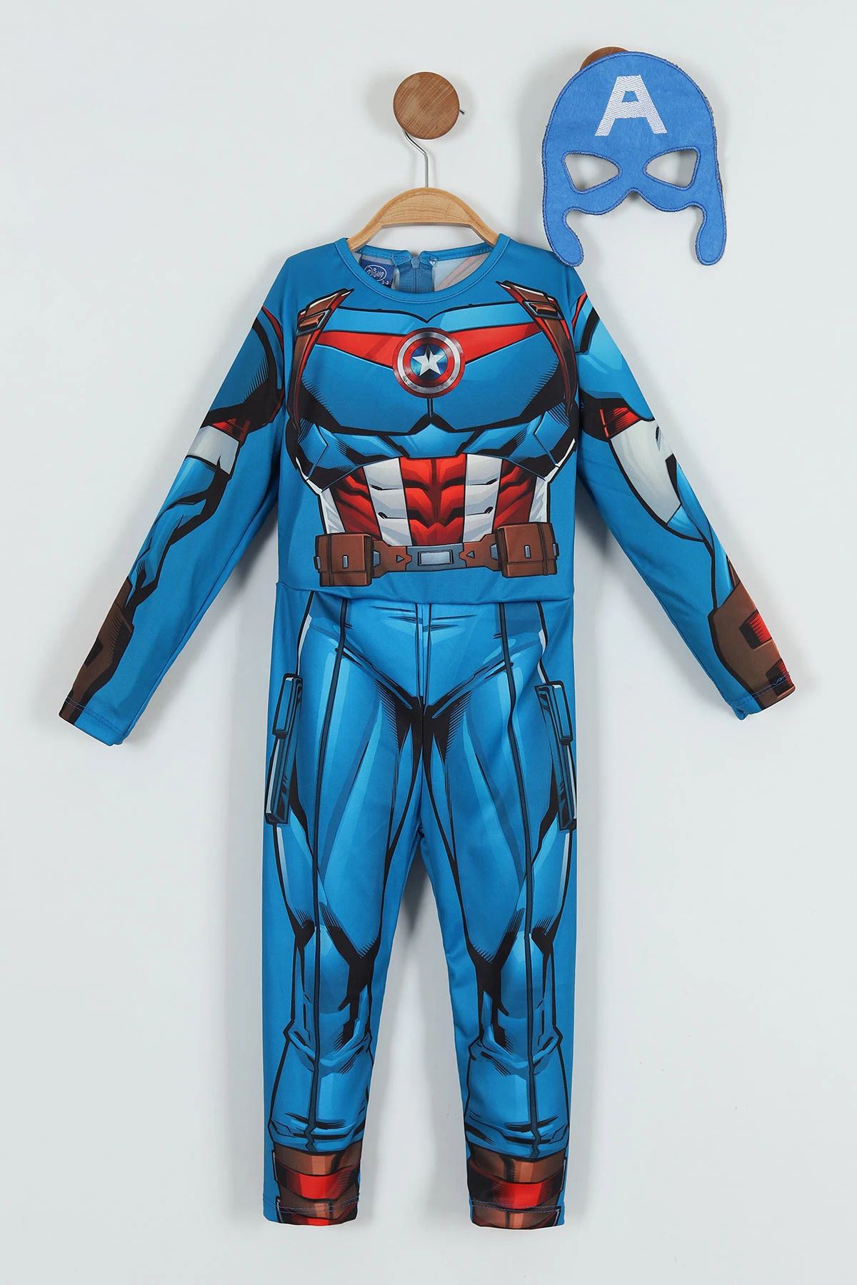 Miniğimin Cicileri Amerikan Baskılı Erkek Çocuk Kostüm - Mavi