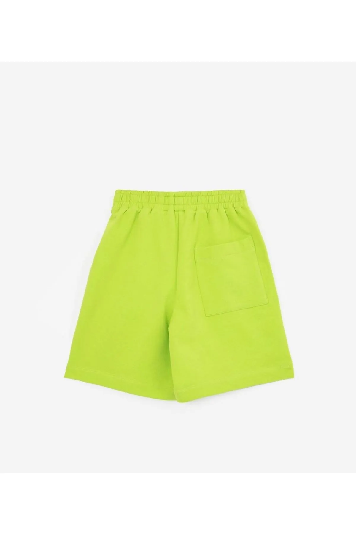 Miniğimin Cicileri Glor Baskılı Geniş Kalıp Unisex Şort - Yeşil