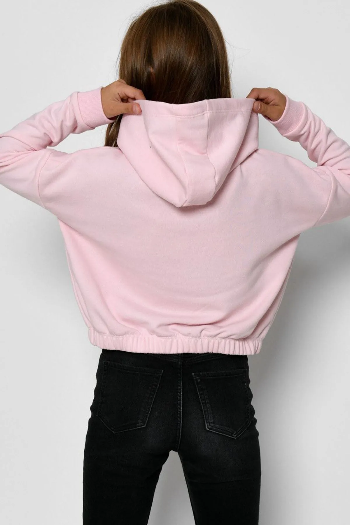 Miniğimin Cicileri Pineapple Kabartma Desenli Kız Çocuk Sweat - Pembe