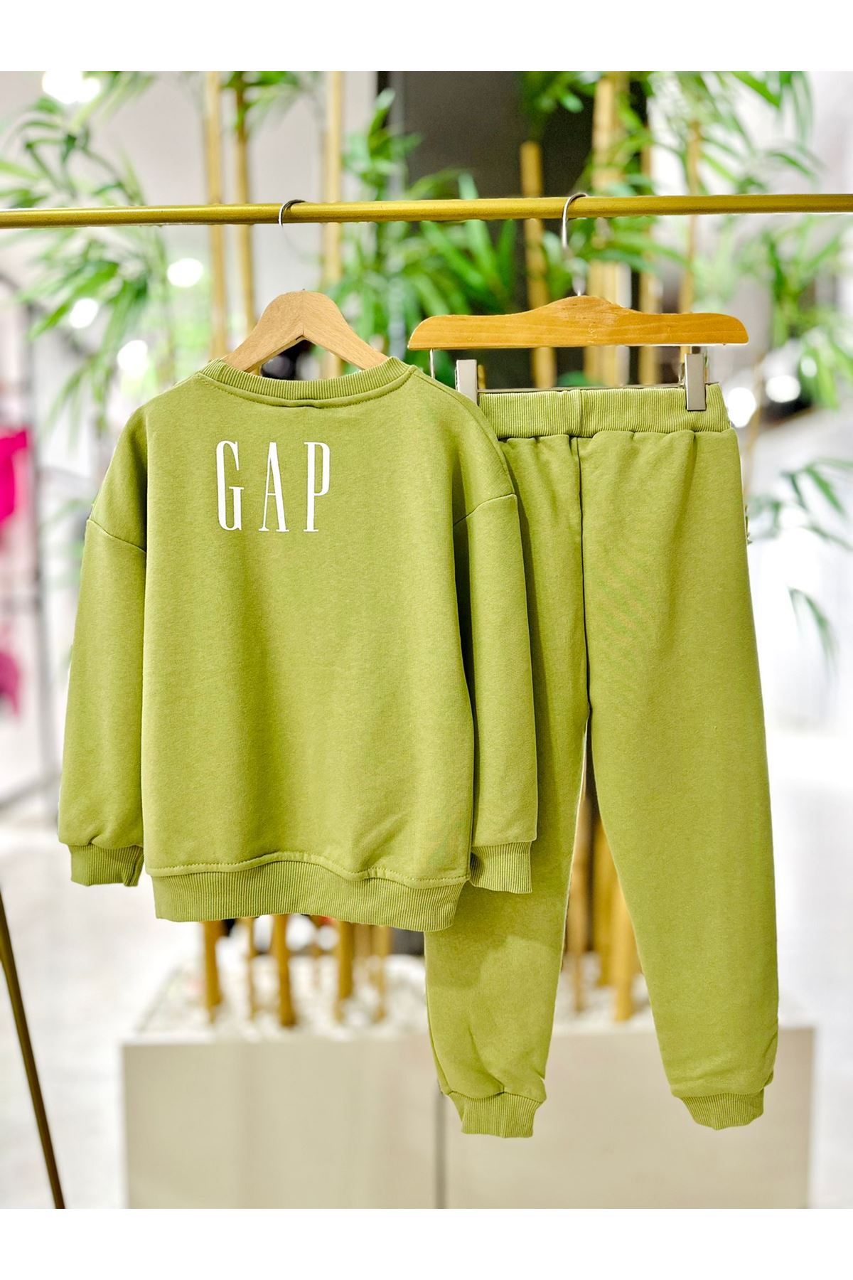 Miniğimin Cicileri Kovboy Mck Baskılı 2 li Erkek Çocuk Takım - Yeşil