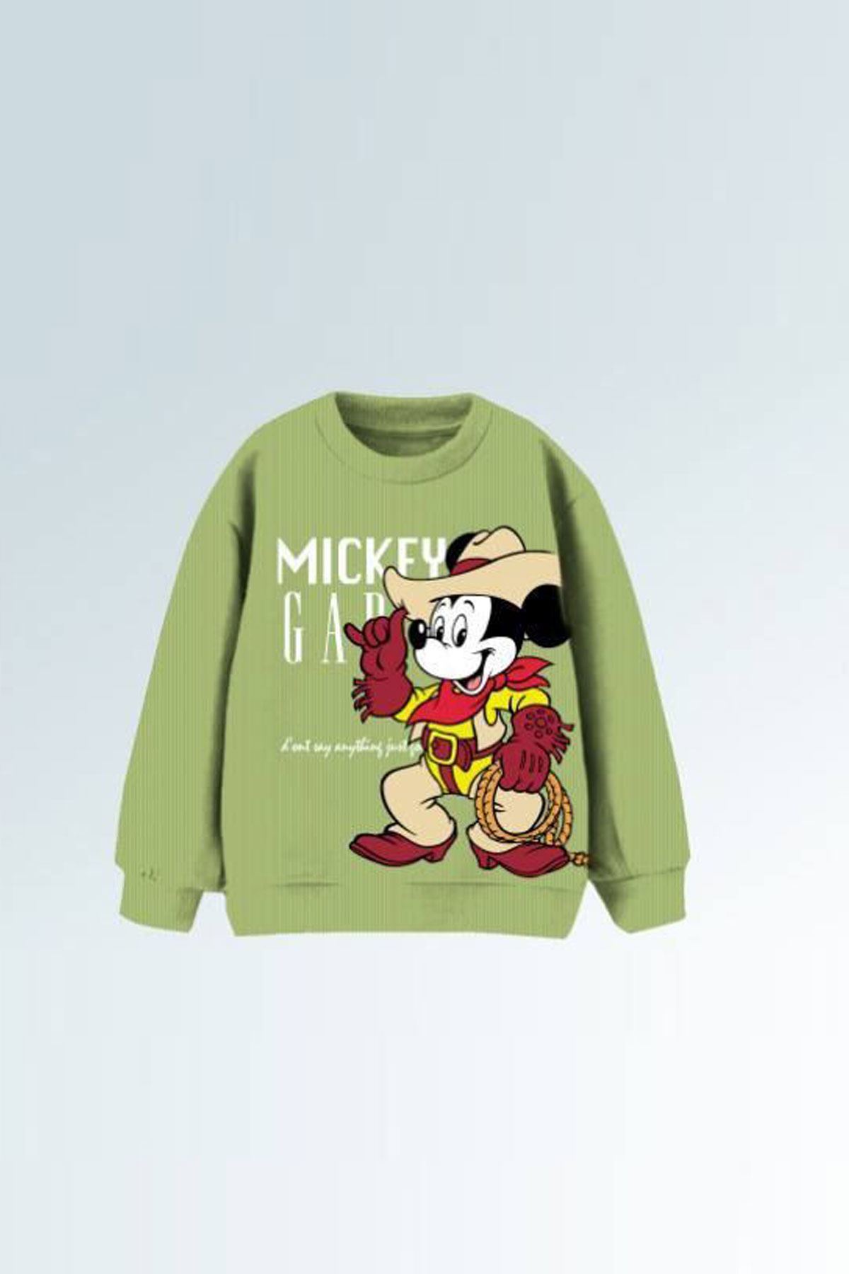 Miniğimin Cicileri Kovboy Mck Baskılı 2 li Erkek Çocuk Takım - Yeşil