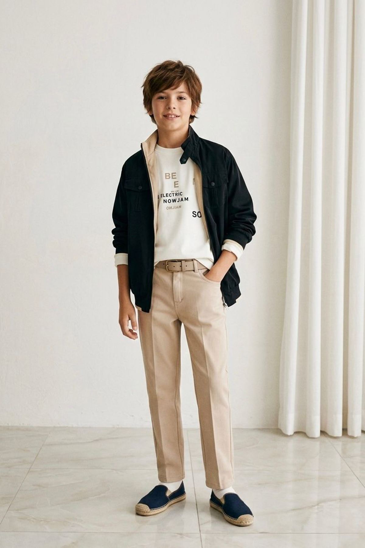 Miniğimin Cicileri Çift Taraflı Nova Kumaş Armalı Ceketli Erkek Çocuk 3’lü Kombin Takım - Lacivert