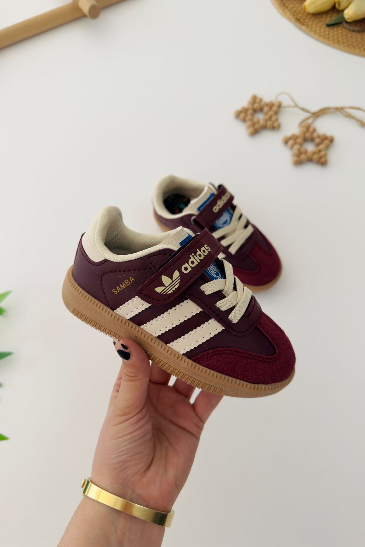 Miniğimin Cicileri Samba Unisex Çocuk Spor Ayakkabı - Bordo
