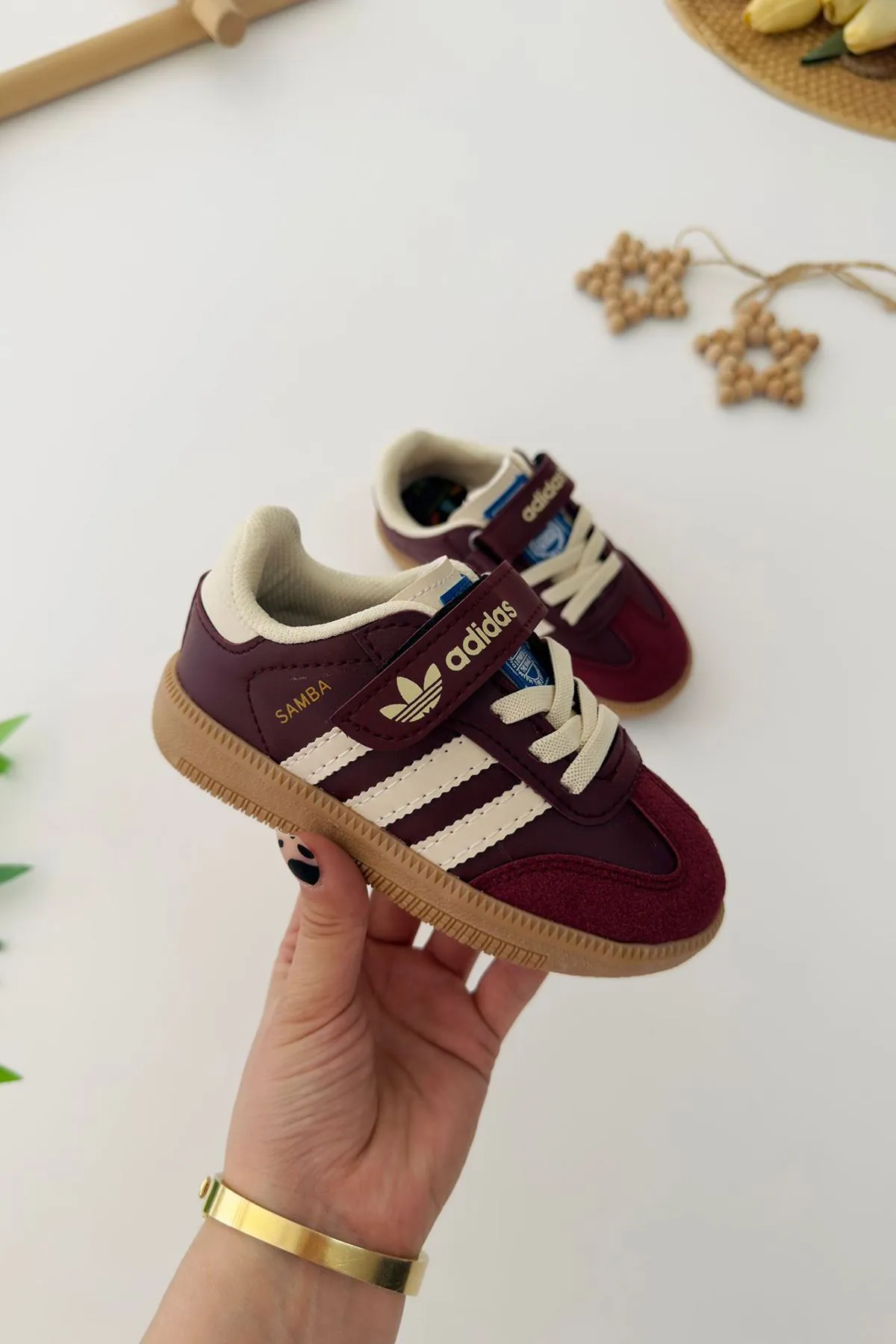Miniğimin Cicileri Samba Unisex Çocuk Spor Ayakkabı - Bordo