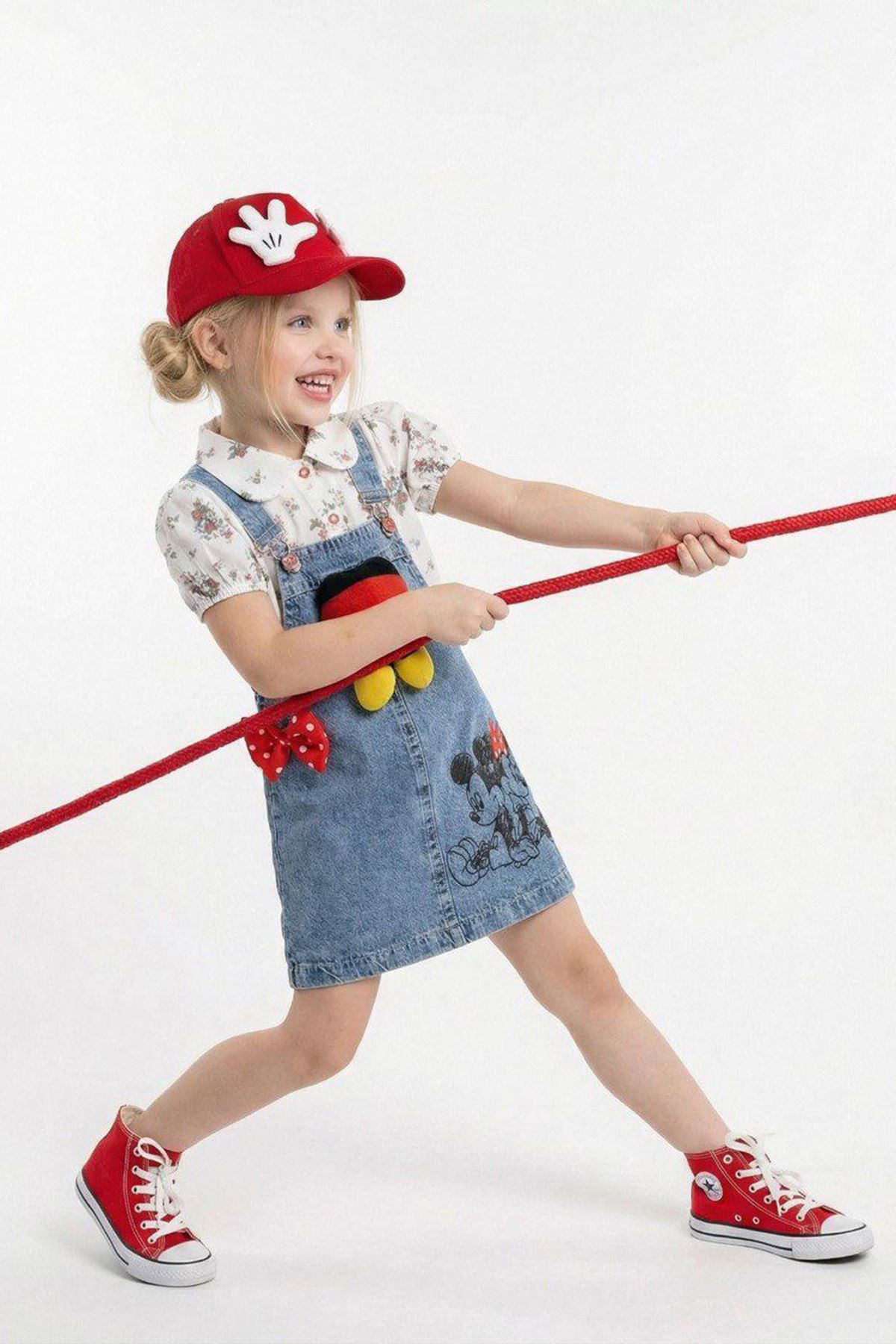 Miniğimin Cicileri Mnn 3 Boyutlu Tasarım Jile 3 lü Şapkalı Takım - Mavi