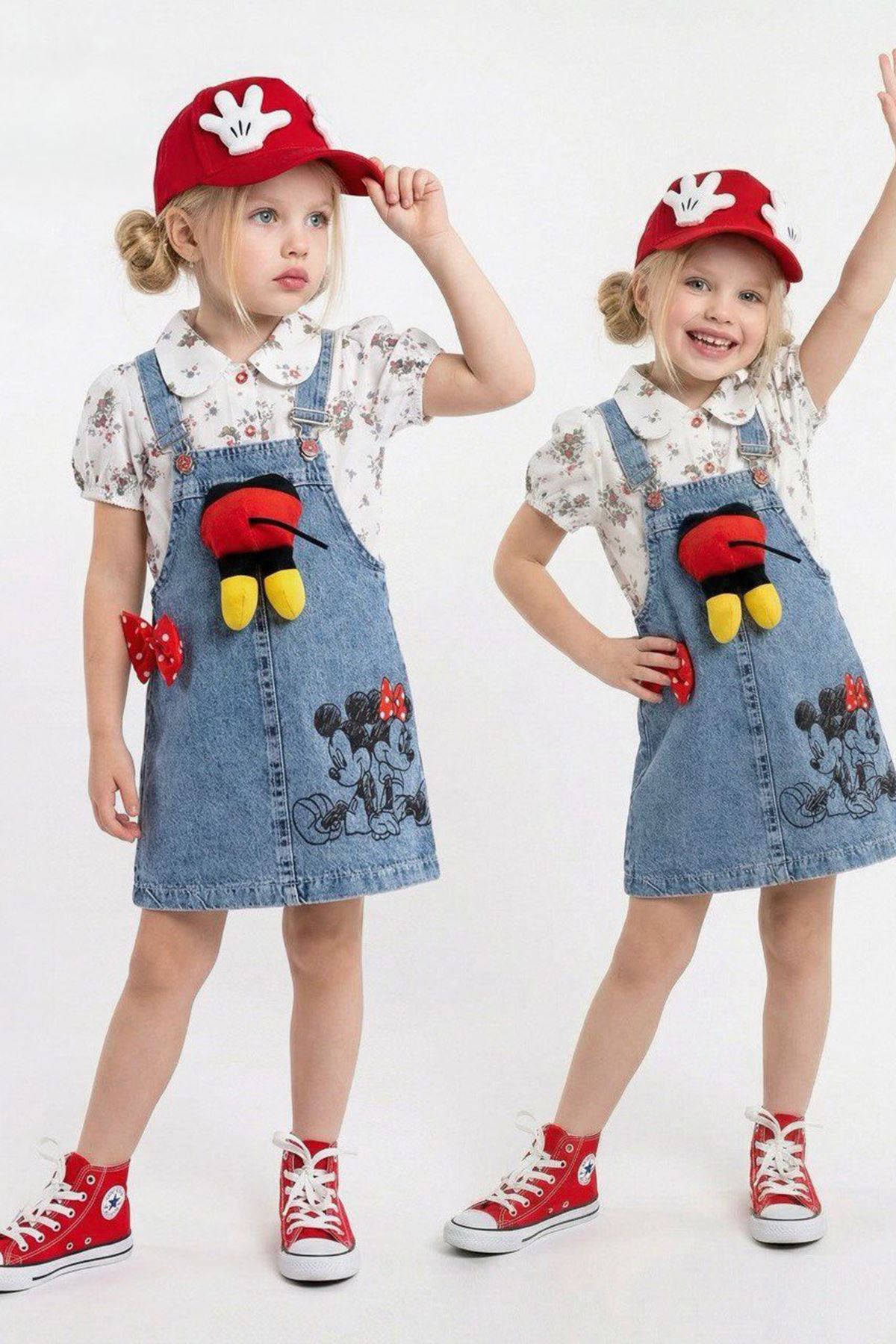 Miniğimin Cicileri Mnn 3 Boyutlu Tasarım Jile 3 lü Şapkalı Takım - Mavi