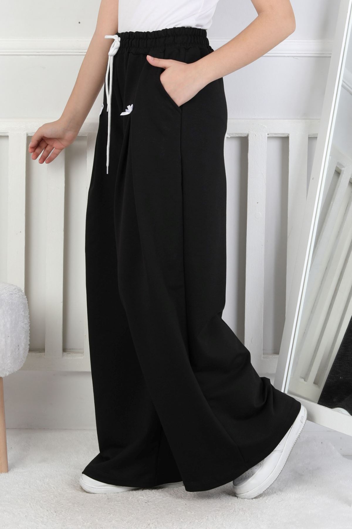 Miniğimin Cicileri 10-16 Yaş Fiyonklu Tek Alt Kız Çocuk - Siyah