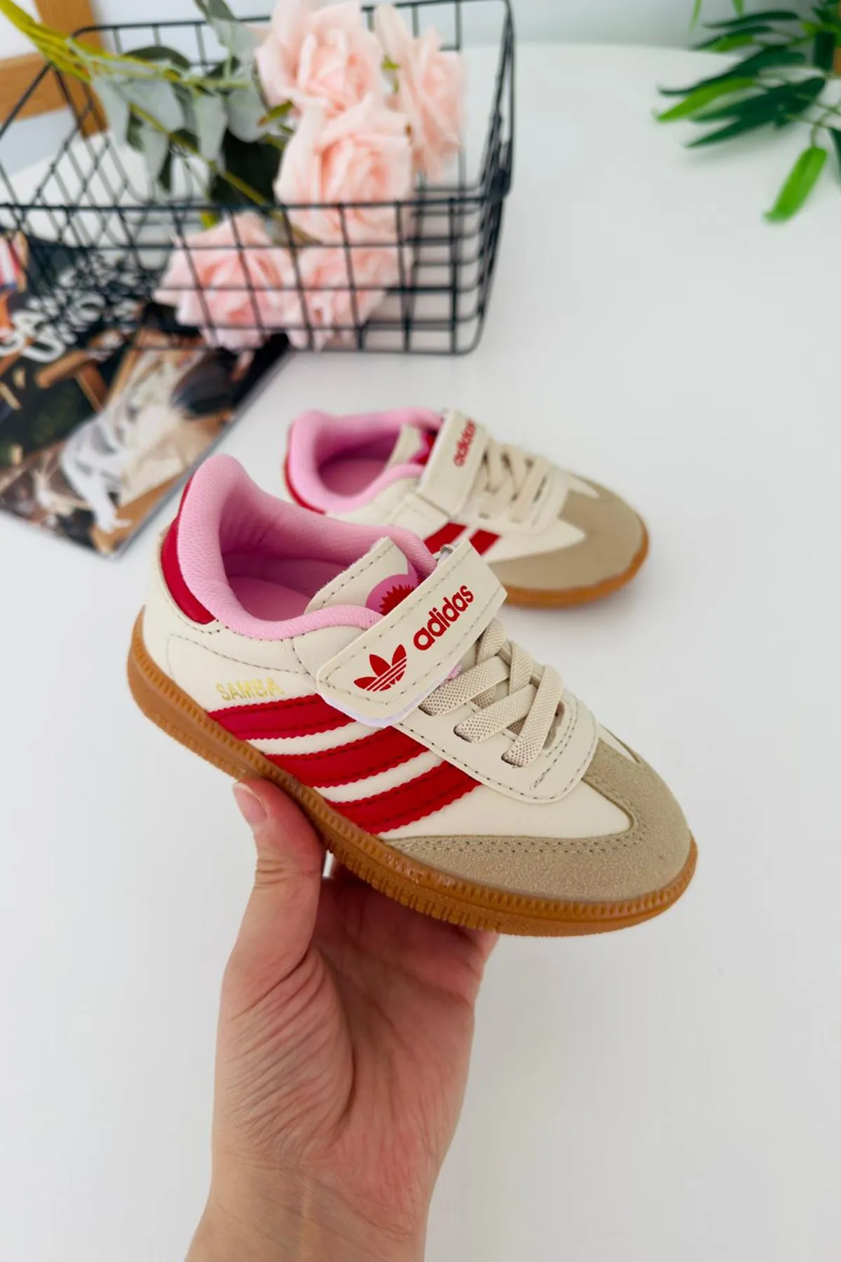 Miniğimin Cicileri Samba Unisex Çocuk Spor Ayakkabı - Kırmızı