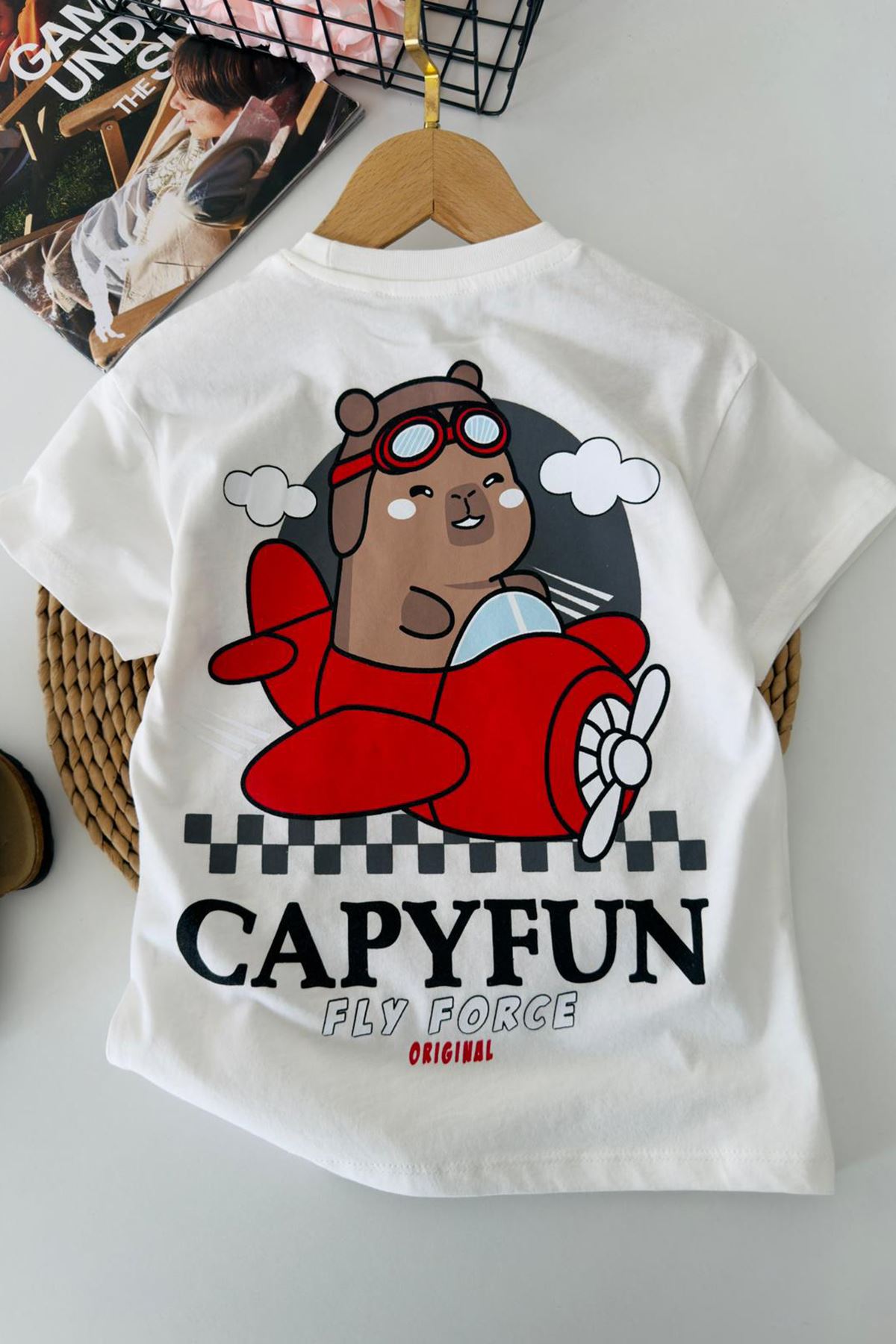 Miniğimin Cicileri Arka ve Ön Cpyfn Baskılı Unisex Çocuk Takım - Beyaz