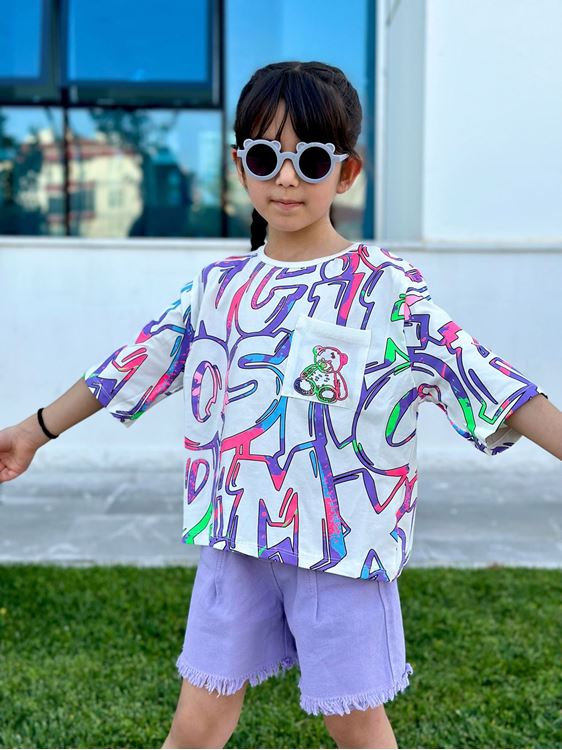 Miniğimin Cicileri Harf Baskılı Çocuk Tşört