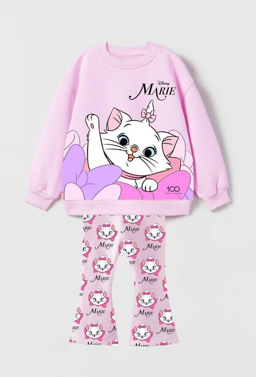 Miniğimin Cicileri Sevimli Kedicik  Marie  Alt Üst Takım - Pembe