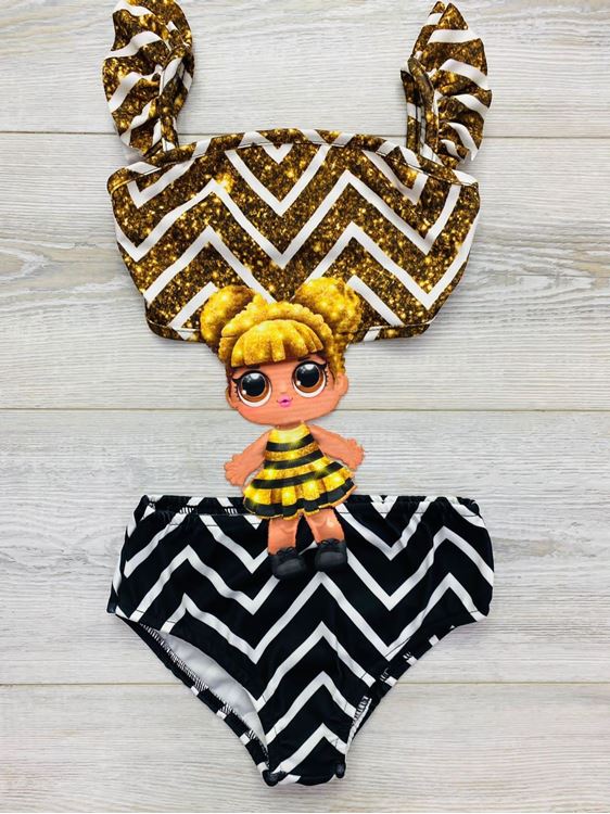 Minigimin Cicileri Bebek Desenli Mayokini