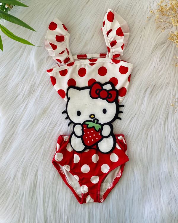 Minigimin cicileri Hello Kitty Figürlu Kız Mayokini