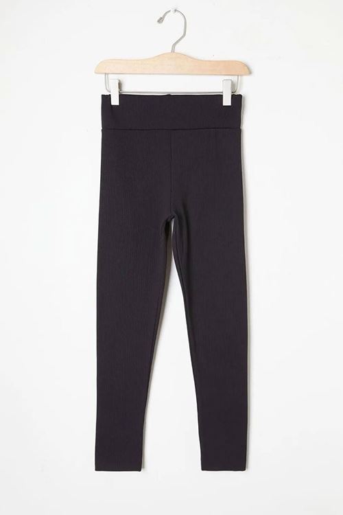 Miniğimin Cicileri Kız Çocuk Fitilli Tayt - Siyah