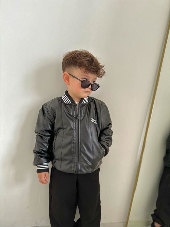 Miniğimin Cicileri Sercio Kolej Yaka Deri Mont