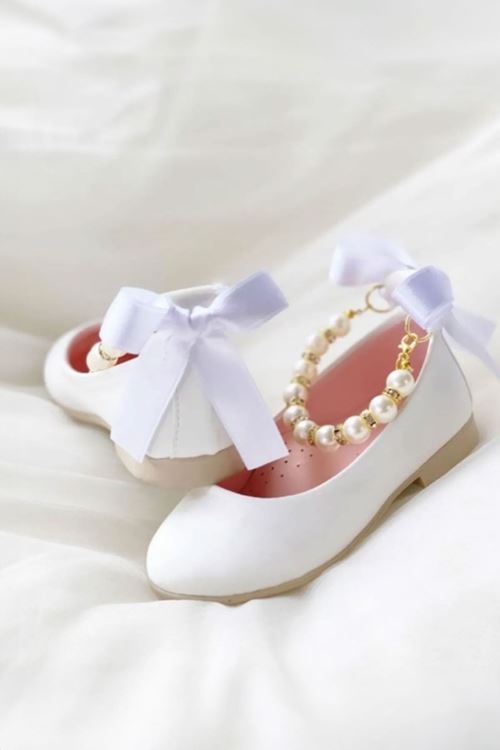 Miniğimin Cicileri İncili Çocuk Babet - Beyaz