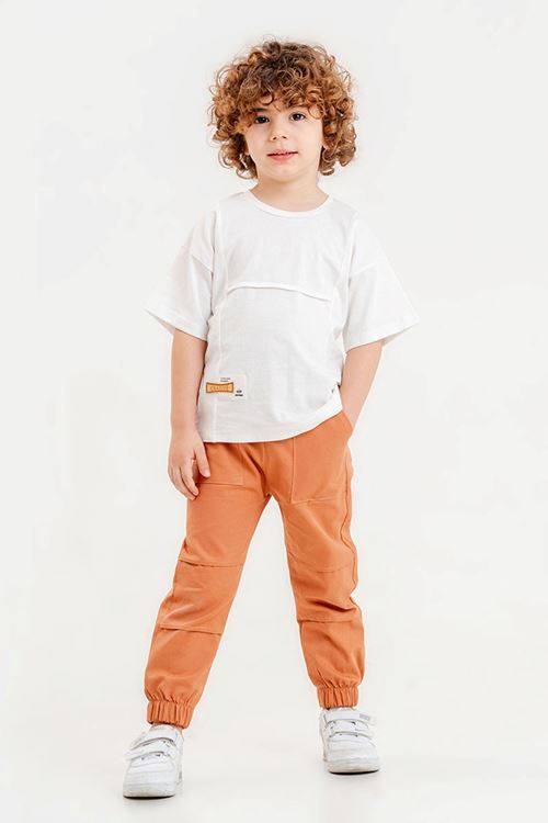 Miniğimin Cicileri Creative Cepli Erkek Çocuk Takım - Beyaz