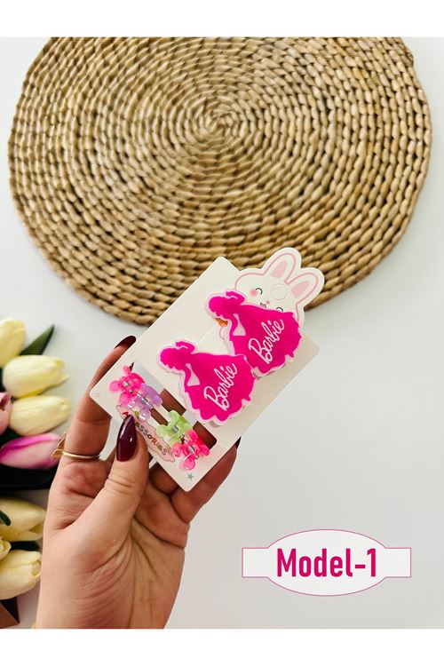 Miniğimin Cicileri Barbie  Klips ve  Mandal Set Toka