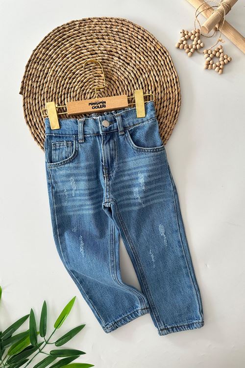 Miniğimin Cicileri  Erkek Çocuk Kot Pantolon - Mavi