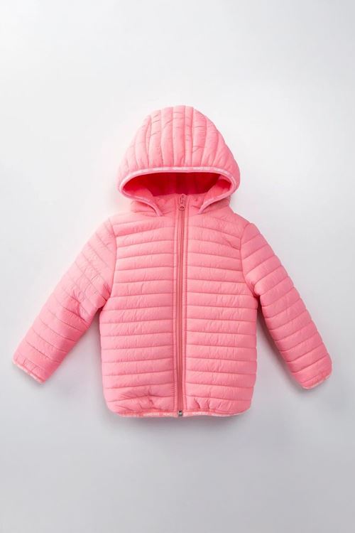 Miniğimin Cicileri (1-10 Yaş) Kapitone Welsoft Astar Çocuk Kaban Mont - Pembe