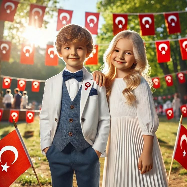 23 Nisan'da Tarzı ile Parlayan Çocuk Kombinleri