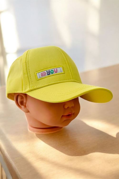 Miniğimin Cicileri (4-8 Yaş) You Kız Çocuk Kep Şapka - Sarı
