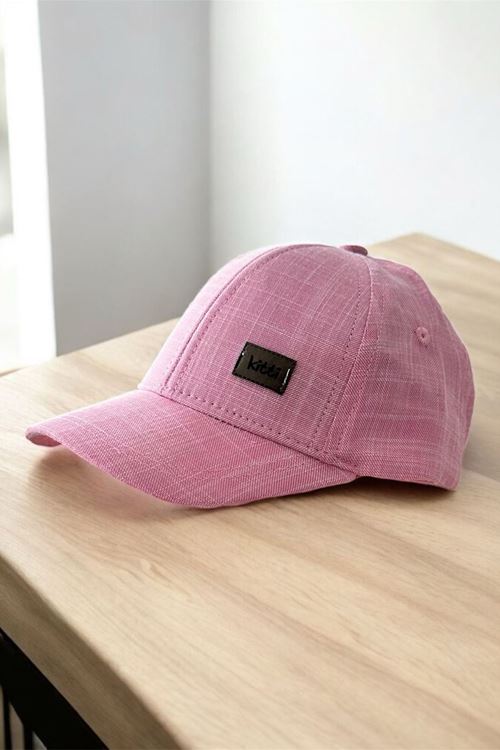 Miniğimin Cicileri (0-18 Ay) Kitty Etiket Detaylı Kız Bebe Kep Şapka - Fuşya