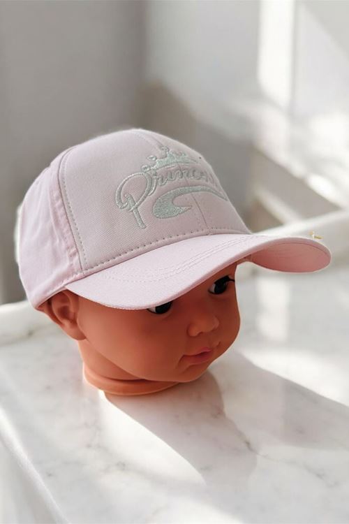 Miniğimin Cicileri (4-8 Yaş) Princes Yazılı Kız Çocuk Şapka - Krem