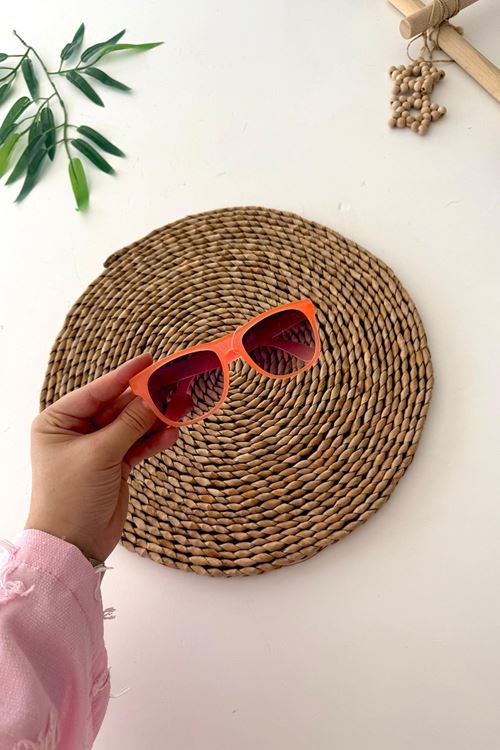 Miniğimin Cicileri Renkli Plastik Çocuk Gözlük - Turuncu