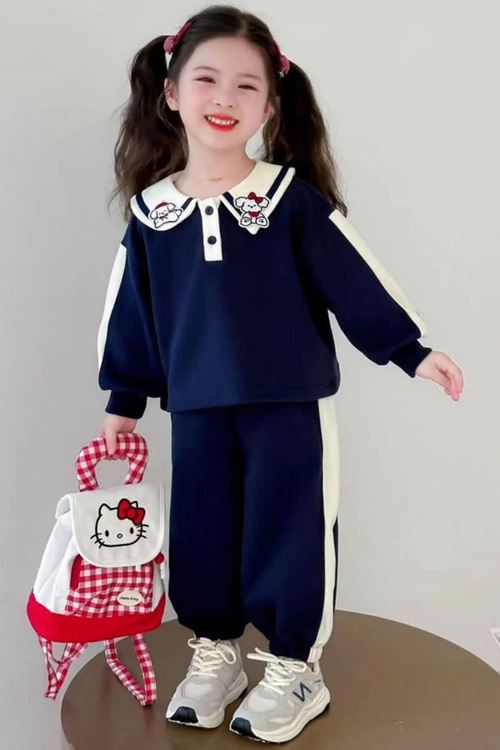 Miniğimin Cicileri Hll Kty Çantalı Kız Çocuk 3 Lü Takım - Lacivert